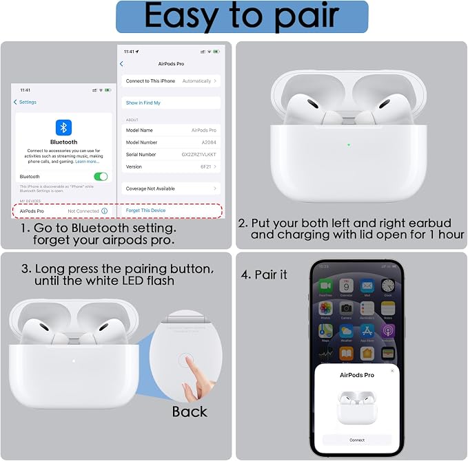 Original OEM Single Earbud for Right Apple Airpods Pro 1st Gen Earbud,Single Right Ear Side Only(A2083)