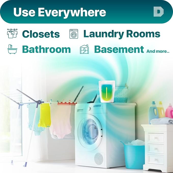 Dry & Dry [16 Packs Standing Moisture Absorbers to Control Excess Moisture for Basement, Closets, Bathrooms, Laundry Rooms - Moisture Absorbers Moisture Absorber