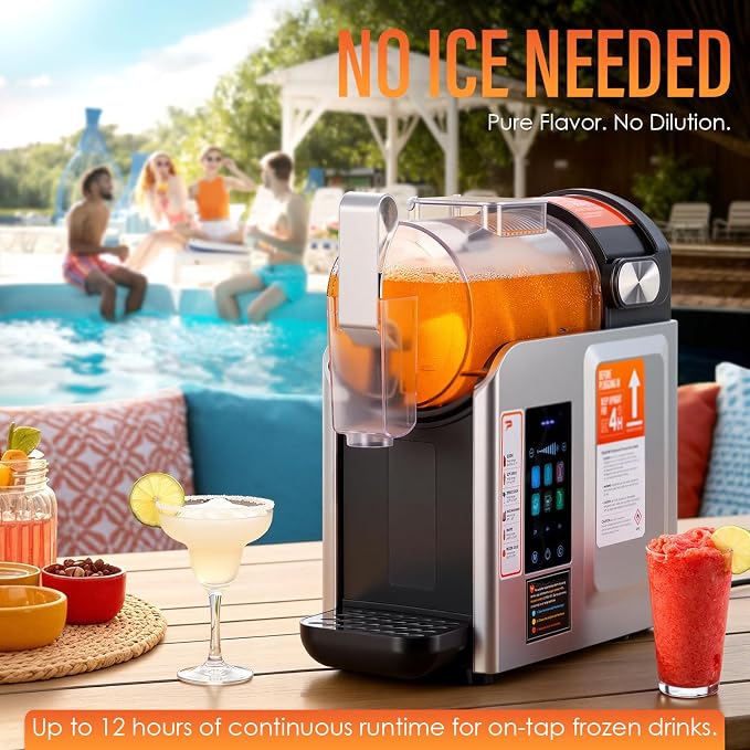 New Upgrade Smart 6 Presets Slushie Machine for Home & Frozen Drink Maker | 68oz Color Touch Screen Slushy Machine for Home with 2/4/6H Smart Timer & Self-Cleaning, DIY Soft Serve Ice Cream Machine