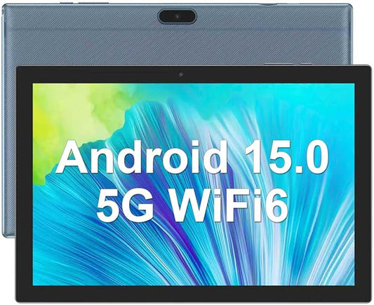 Android 15 Tablet 10 Inch Tablet, DDR4 8GB RAM 32GB Storage Tablets, Support 1TB Expand 2MP+8MP Dual Camera 10 IN Tab, WiFi6 Bluetooth 6000mAh Battery, 1280*800 10.1'' IPS HD Touch Screen Tableta.