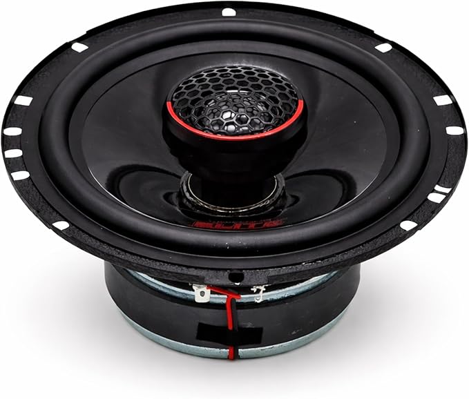 Warzone WZ-E652 6.5" Coaxial Car Speakers - 650W Max Power, 4 Ohm, Full Range Audio, PEI Dome Tweeter, Shallow Mount Design, OEM Fit - Perfect for Cars, Trucks, SUVs