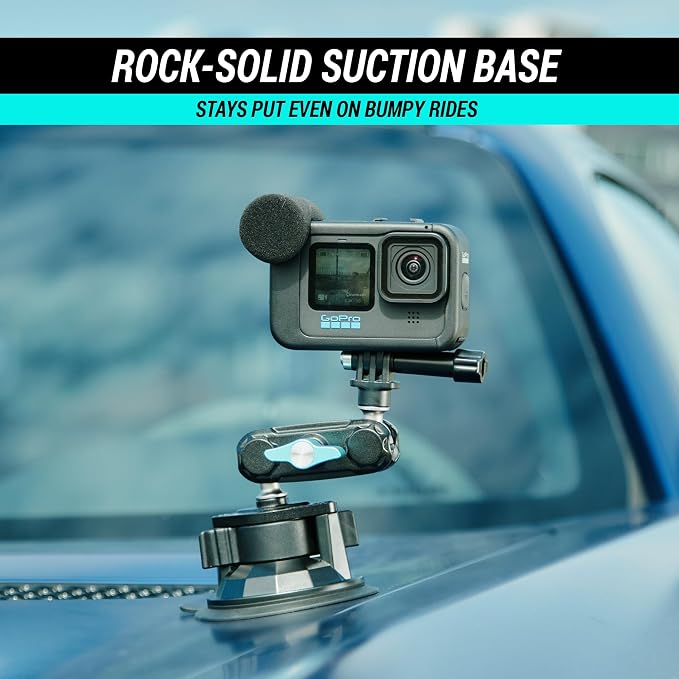 CARMOUNT TitanX100 Pro – 2026 Model, Universal Dashboard & Windshield Cell Phone Car Mount, Adjustable Suction Cup Phone Mount, Heavy Duty Metal Phone Holder, Window Phone Mount