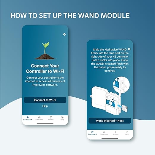 Hunter Wand Smart WiFi Module for X2 Sprinkler Controller, Hydrawise App, Remote Scheduling, 2.4GHz WiFi Only, Supports Bluetooth, Wi-Fi Direct & WPS Setup