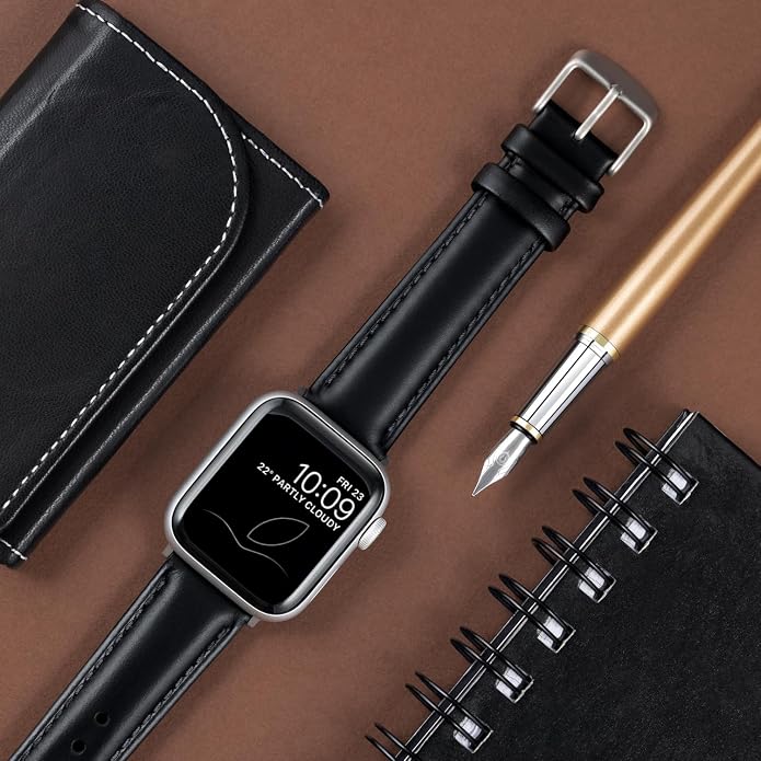 Archer Watch Straps - Top Grain Leather Watch Bands for Apple Watch