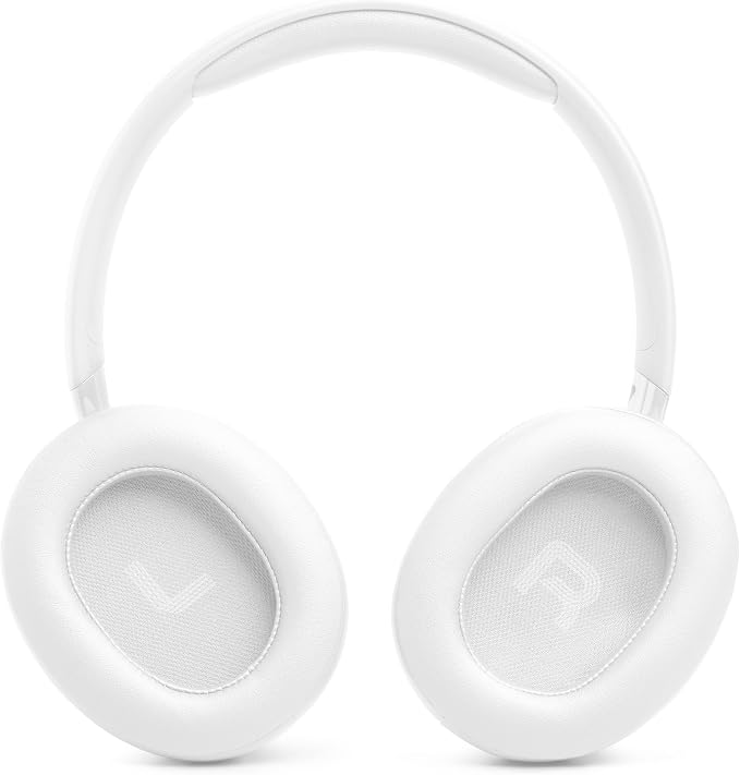 JBL Tune 730BT - Wireless Over-Ear Bluetooth® 6.0 Headphones with Powerful JBL Pure Bass Sound, 2 beamforming mics for Perfect Calls, Up to 76 Hours of Battery Life, & Multi-Point Connection (White)