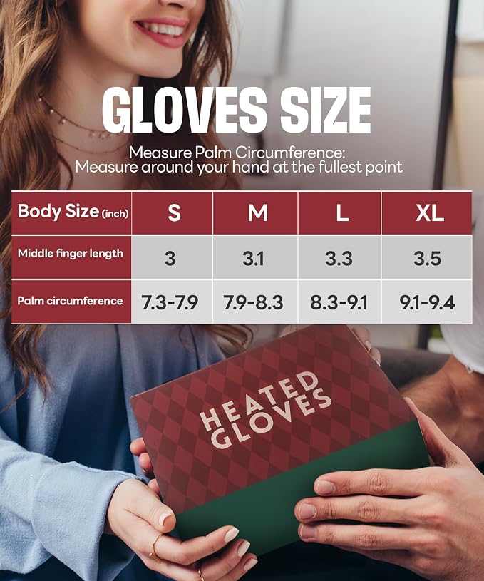 Heated Gloves for Men Women Rechargeable with 7.7V 2400mAh Battery Fingerless Thin Mittens Winter Work Typing with Light-Off Design