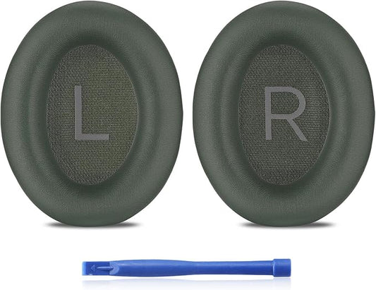 Damex Replacement Earpads for Bose QuietComfort 45/45 SE/Noise Cancelling Headphones, Updated Thickened Memory Foam, Protein Leather (Cypress Green)