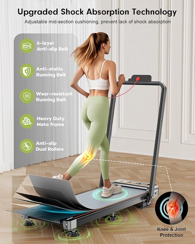 Walking Pad with 8% Incline Walking Treadmill Pad with APP