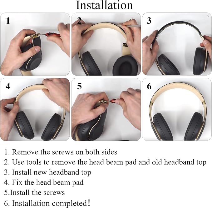 Studio Pro Replacement Headband & Hinge Replacement for Beats Studio Pro Headphone,Durable Parts Accessories Repair Kit Set(Navy)