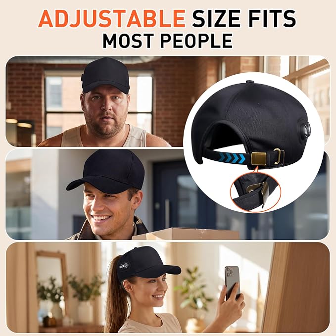 Red Light Therapy for Hair Growth with 660nm & 850nm Wavelength,Laser Hair Growth Cap with Adjustable Light Levels, Wireless and Rechargeable Hair Regrowth Cap for Men and Women