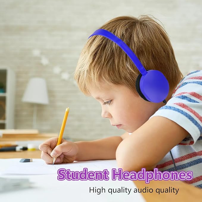 Headphones Bulk 15 Pack for School Classroom School Student Boys Girls Teen and Adult,Computer Earphones Class Set of Headphones for Students Online Lesson and Testing Multi Color