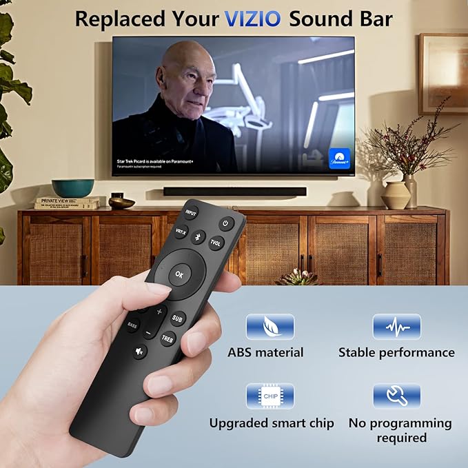 for VIZIO-Soundbar-Remote, Replacement for VIZIO 5.1/2.1 Home Theater Sound Bar，for M/V/P Series Home Audio Sound System