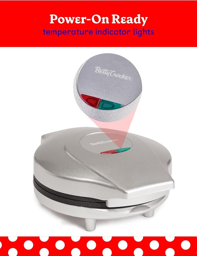 Betty Crocker 8" Travel Pizza Maker Plus, Indoor Electric Grill With Insulated Travel Bag, Nonstick Pan for Pizzas, Quesadillas, Nachos and more, Pizza Machine for Delicious Meals and Snacks, Silver