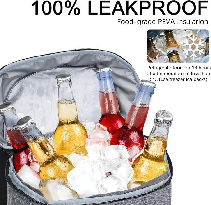 Cooler Backpack Insulated Leak Proof,Small Soft Coolers Bag for Men and Women Camping,Travel,Beach,Hiking,Picnic