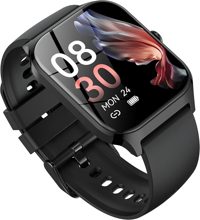 CASCHO 2026 Smart Watch for Men Women, 1.85" HD Fitness Tracker with Bluetooth Calls/AI Voice Control, IP68 Waterproof, 115+Sports Modes, Smart Watch for Men, Black