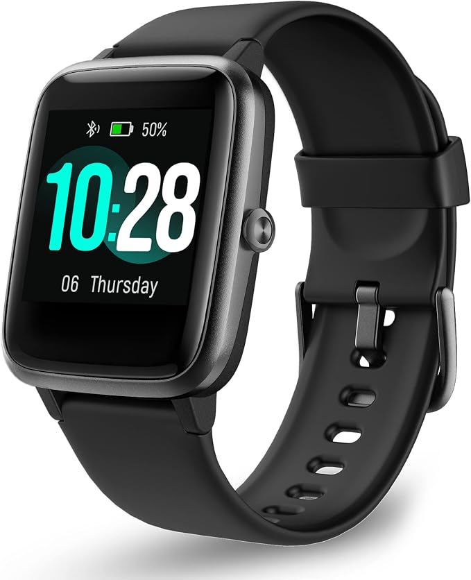 OCTANDRA Move VeryFitPro Smart Watch HR Heart Rate Sleep Monitor IP68 Waterproof Activity Fitness Tracker Step Counter Pedometer Exercise Running Watch Fitness Watches for Men & Women (ID205L) (Black)