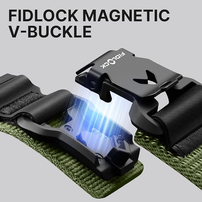 Bandletic Compatible with Apple Watch Bands for Men, Wide Soft Nylon Sport Loop with Magnetic Fidlock V-Buckle for iWatch 49mm(Ultra 3/2/1),46mm(11/10),45mm(9/8/7),44mm(SE3/SE2/SE/6/5/4),42mm(3/2/1)