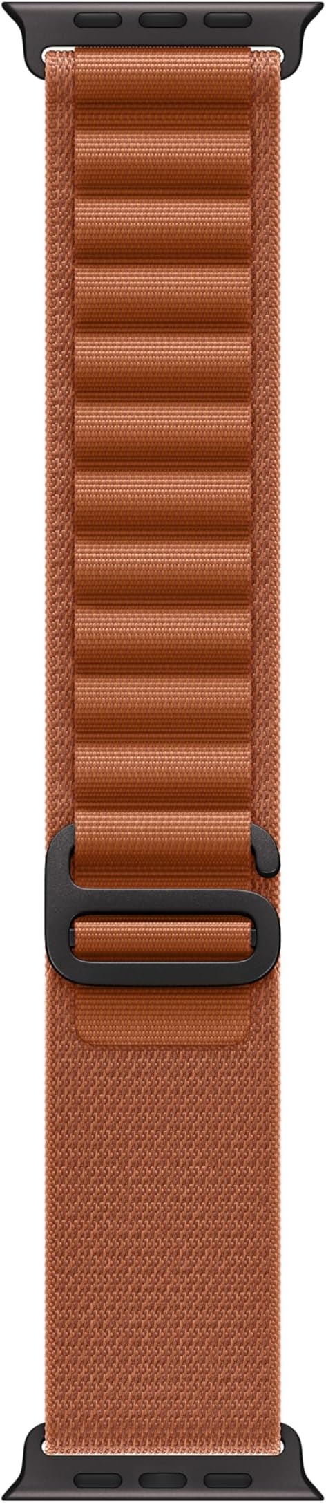Apple Watch Band - Alpine Loop - 49mm - Terra Cotta - Medium - Black Titanium Finish