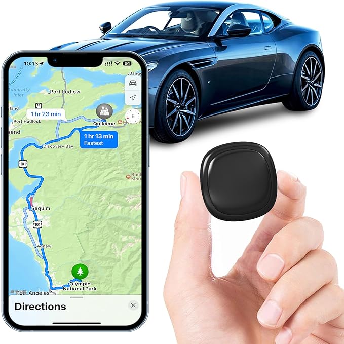 GPS Tracker for Vehicles,Magnetic Car GPS Tracking,Full Global Coverage Location GPS Tracker for Kids,Dogs,No Subscription Required/No SIM Card Required-Z