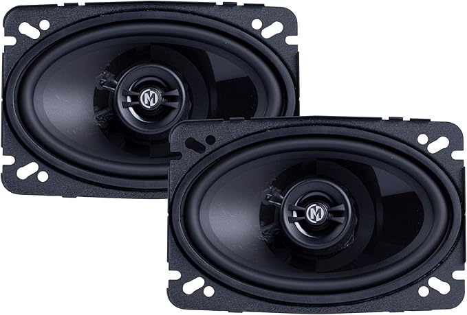 Memphis PRX46 Power Reference Series 4X 6 2-Way Coaxial Speakers with Swivel Tweeters - Pair