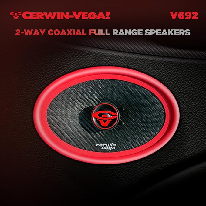 CERWIN-VEGA! V692 6"× 9" Vega 2-Way 420 Watts 2 Ohm Coaxial Full Range Speakers