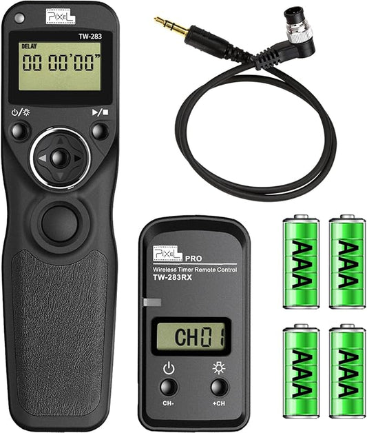 Pixel Wireless Shutter Remote Release Control TW283 for Nikon D850 D810 D800 D700 D500 D300 D300s D200 D40s D800E D810A D1X D2H D3X D1 D2 D3 D3s D4 D5 D4s F5 F6 F100