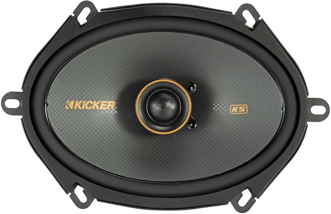 KICKER 51KSC6804 KS-Series 6x8 Coaxial Speakers with .75" tweeters, 4-Ohm, Pair