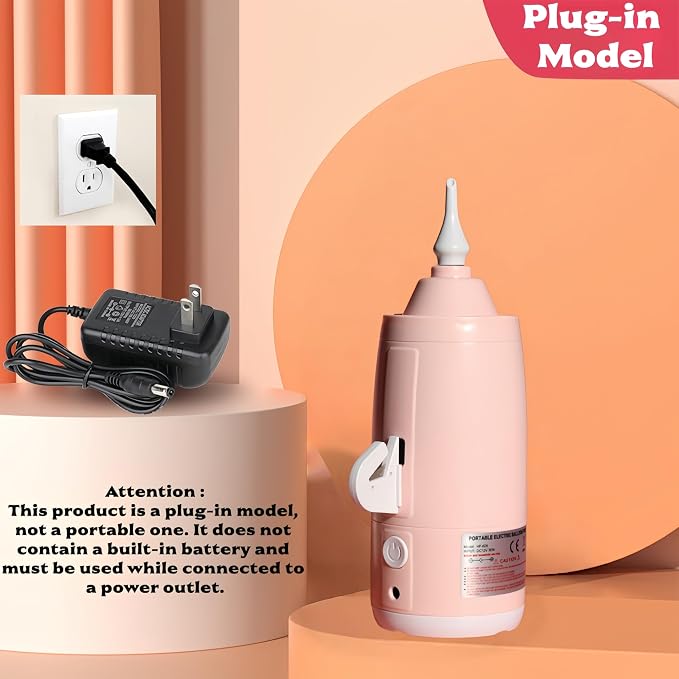 Electric Magic Balloon Pump, Electric Air Inflator Party Air Blower Pump with 1 Nozzle 1 Balloon Cutter and 10 Pcs Long Balloons,Great for Twisty Curly Balloon, Foil Balloons