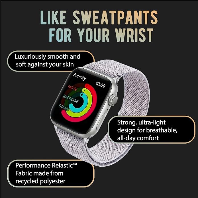 Braxley Bands for Apple Watches - Stretchy and Washable - Adjustable with Apple Watch Bands for Women & Men - Compatible with Apple Watch Series SE Ultra 9 8 7 6 5 4 3 2 1