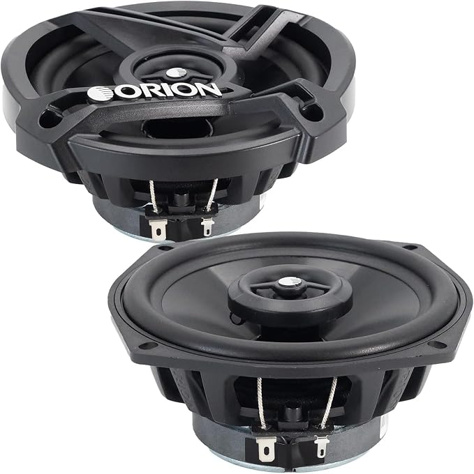 ORION Cobalt Series CB52 5.25” 2-Way Coaxial Car Speakers, 200W, 4 Ohms, Full Range, Enhanced Bass, Polypropylene Cone & Butyl Rubber Surround, Easy Install, Grills Included (Pair)