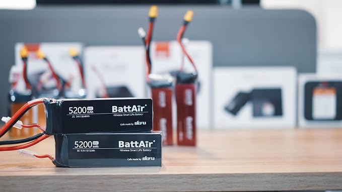 ISDT BattAir 2S 50C 5200mAh XT90 Smart Battery for RC Car Plane FPV Drone (2 Packs)