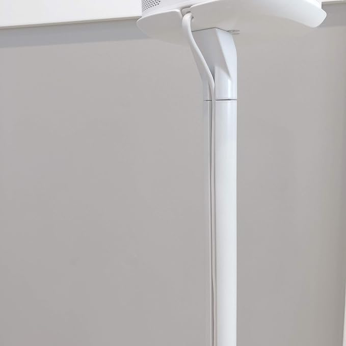 ynVISION.DESIGN Fixed Height Floor Stands Compatible with Sonos One, SL, and Play:1 Speaker | 2 Pack | YN-ONE Pair (White)