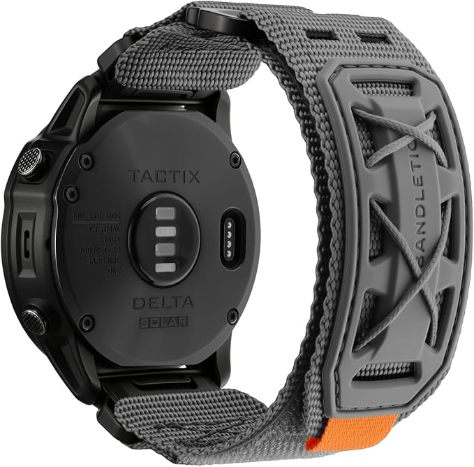 Bandletic Compatible with Garmin Tactix 8 51mm Watch Band - 26mm Quick Fit Nylon Strap Replacement for Fenix 8 51mm 7X 6X Pro/5X Plus/3 HR/Instinct 2X Solar 3 50mm/Enduro/Epix Pro2/Quatix 8 51mm 7x 6x