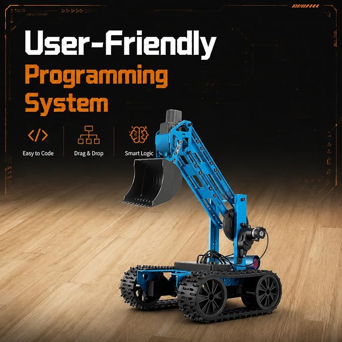 Robotic Arm Kit, Robot Kit for Kids Age 8+,STEM Building Toys 4-DOF Electronic Programming DIY Robots for Boys and Girls, Educational Science Projects,Cool Xmas Birthday Gifts for Kids.