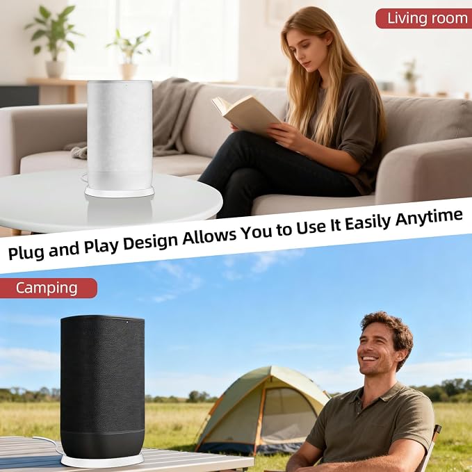 Charger Base for Sonos Move Speaker (Gen 1 & Gen 2), Replacement Charging Adapter Compatible with Sonos Move 1/2 (White)