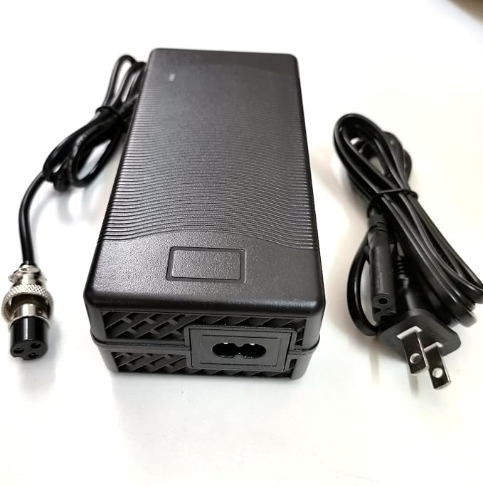 [Verified Fit] 52V Electric Charger 3-Prong, for Apollo 52V Phantom, Explore, Ghost/Yume Y10/ VSETT 9(NOT for 9+)/ Zero 8X 10 and More 52 Volt Battery Charger (58.8V 3A max)