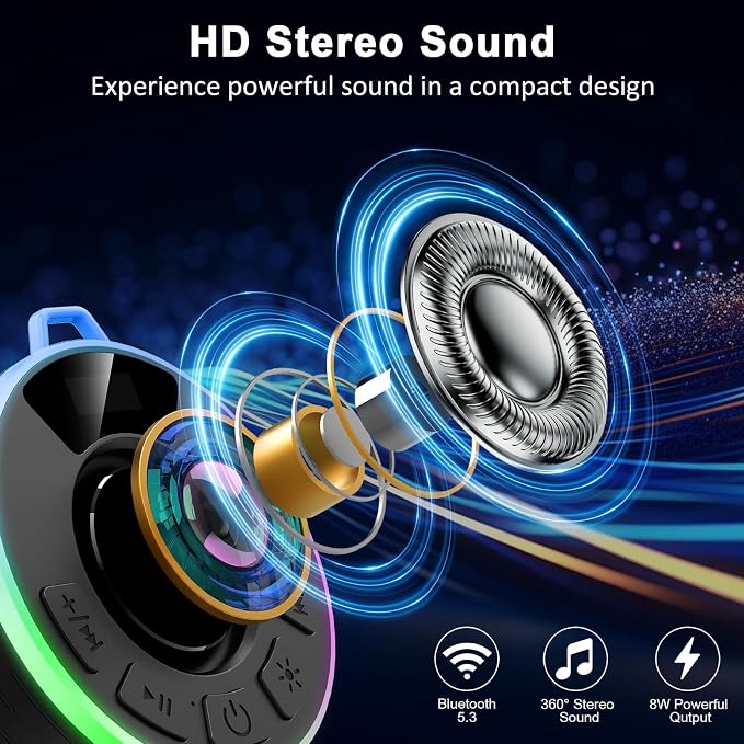 Shower Bluetooth Speaker, Portable Shower Speaker