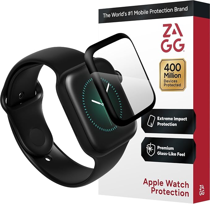 ZAGG Invisbleshield Glass Fusion+ - Engineered Hybrid Glass - Screen Protector - Made for Apple Watch SE 3/6/ SE (2020)/ 5/4 (40mm)