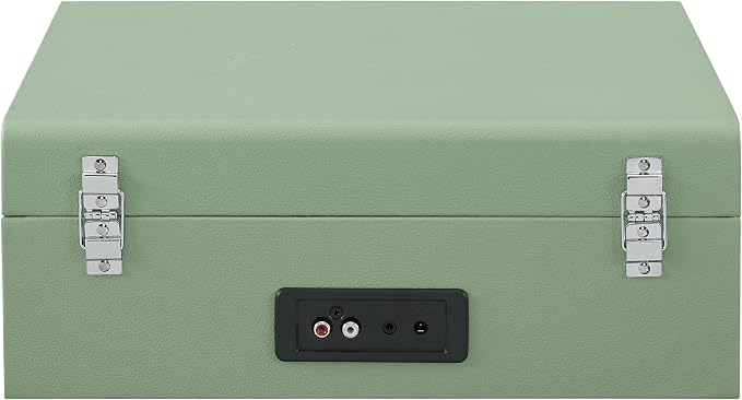 Crosley CR8017B-SA Voyager Vintage Portable Vinyl Record Player Turntable with Bluetooth in/Out and Built-in Speakers, Sage
