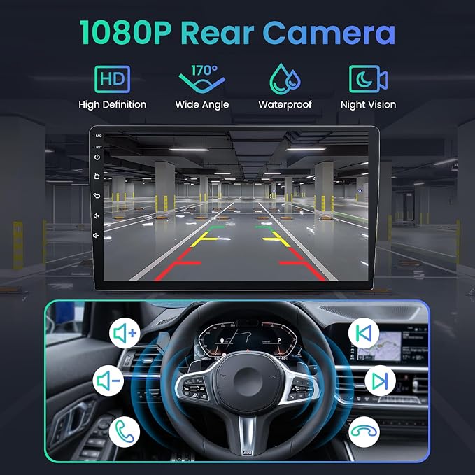 8 Core 4GB RAM Car Stereo Radio for Dodge Ram 1500 2500 2013-2018: Wireless CarPlay & Android Auto, 9 in 1280 * 800 Touchscreen GPS Nav Bluetooth Backup Camera 5G WiFi SWC FM