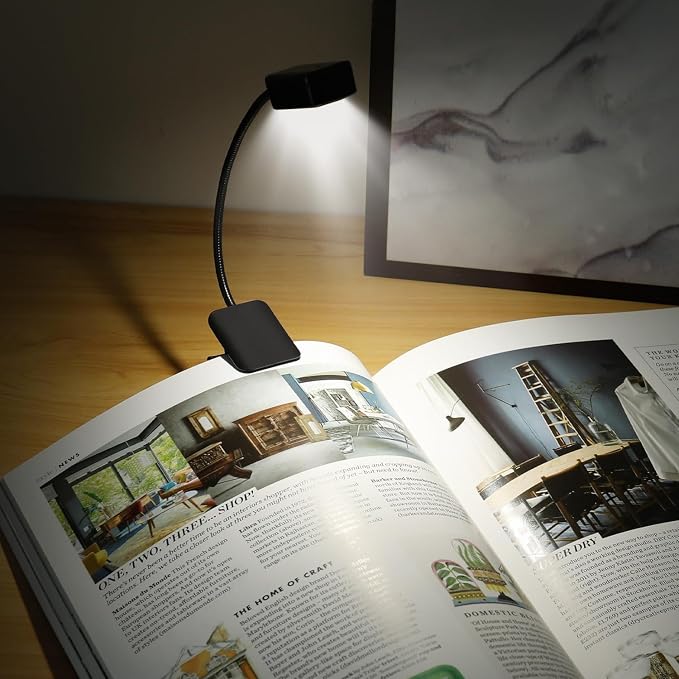 KunHe Rechargeable Book Lights for Reading at Night Small Book Light Bulk Clip on Reading Lights Lightweight Booklight as Christmas Stocking Stuffers for Kids Book Lovers 16 Pack
