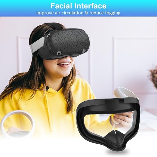 Quest 2 Accessories - Head Strap, Case, Face Cover, Controller Grips, Joystick Cover, Lens Protector