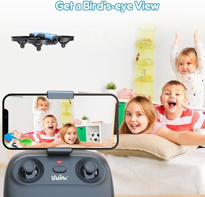 Loolinn | Drone with Camera for Kids 8+ as Gift - Drone for Kids with Adjustable Camera, Photos and Videos, Safe for Kids to Play, Easy to Fly (Holiday Gift for Boys and Girls)