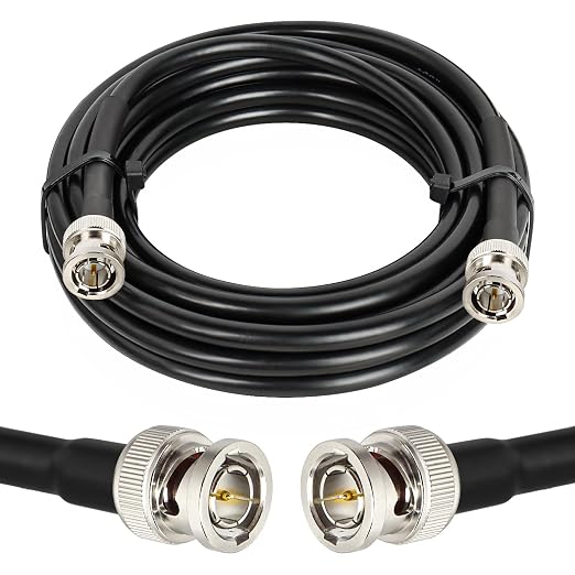 XRDS -RF 15FT SDI Cable, BNC Male Digital Video Cable 75 Ohm RG59 BNC Cables Supports HD-SDI/3G/6G-SDI/4K/8K