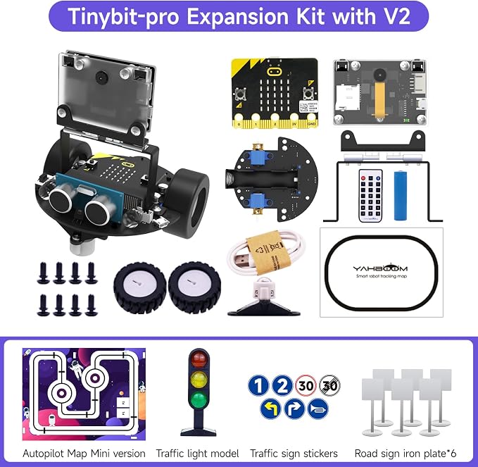 Yahboom Robot Car Adopts MakeCode Graphical Programming, K210 Module Adopts MicroPython Programming
