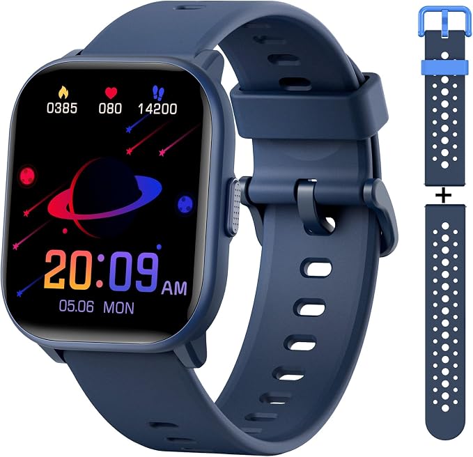 meoonley Kids Watch for Girls Boys with IP68 Waterproof, Girls Watch with 19 Sports Modes, Sleep Tracking, Pedometer, Stopwatch, Kids Activity Tracker, Birthday Gifts for Girls Age 6-15 Years Old