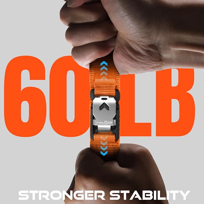 Bandletic Compatible with Garmin Fenix 6 Watch Band - 22mm Easy-Fit Rugged Nylon Strap with Magnetic Fidlock V-Buckle for Fenix 8 47mm/7 6 Pro/5 Plus/Forerunner 965/945/Instinct 3 2/Quatix 7/Approach