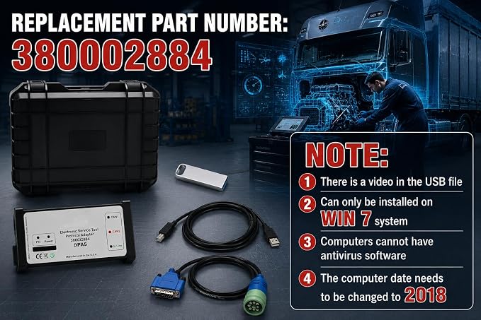 380002884 DPA5 V8.6 EST Diagnostic Tool Kit for New Holland Tractor | Dearborn Protocol Adapter 5 for New Holland Electronic Service Tools for Tractor Loaders 380002884