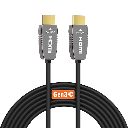 RUIPRO 8K HDMI Fiber Optic Cable CL2 Rated 165 Feet 48Gbps 8K60Hz 4K120Hz Dynamic HDR HDCP2.2/2.3 for RTX4080/4090/3080/3090, Xbox S/X, PS5/4, AVR, Projector, LG/Samsung/Sony TV