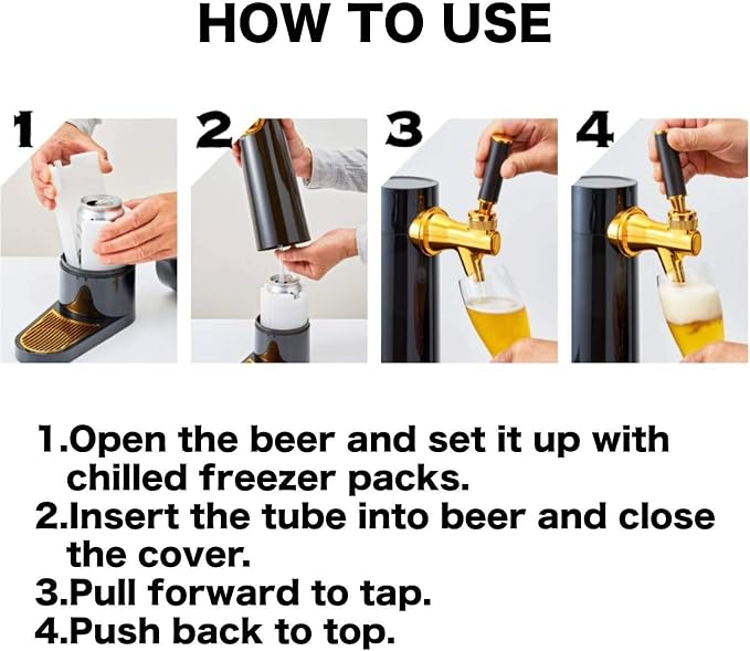 GREEN HOUSE: Draft Pour Beer Dispenser & Ultra Fine Foam Maker | Mini Kegerator for Home. Ultra Fine Foam covering as lid makes regular beer taste delicious and keep longer.
